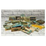 Huge group vintage postcards