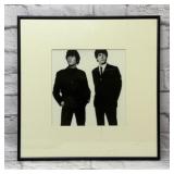 John Lennon, Paul McCartney black-and-white