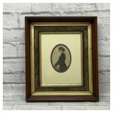 Framed antique photo 15 x 13''