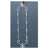 Wrought iron towel holder 39''