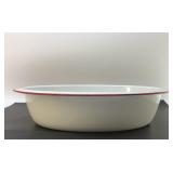 Lg enamelware wash tub 18''