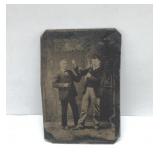 Antique vaudeville stage tin type 3.5''