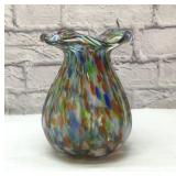 Art glass CONFETTI VASE 8''