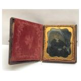 1800's Daguerreotype woman in mourning clothes