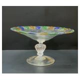 Long glass, large compote 10''