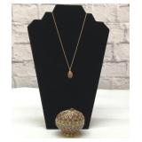 Joan Rivers Faberge jeweled style egg 3''