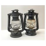 2 oil lanterns 9''