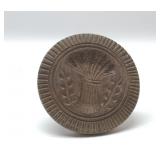Antique Wheat Spray Butter Stamp