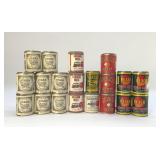 Sorted vintage snuff tins sealed