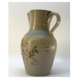 JD CRAVE BROWERS MILLS NC POTTERY PITCHER 12''