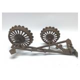 Antique dbl oil lamp, wall bracket