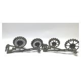 2 VICTORIAN OIL LAMP WALL BRACKETS 15''