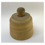 Vintage butter mold 3'' with flower stamp