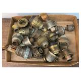 Antique oil lamp burners