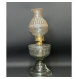 Antique Greek Key oil lamp 20''