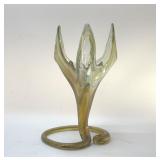 Art Glass Abstract Vase 12''