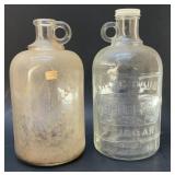 2 White House vinegar jars 10''