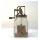 ANTIQUE DAZEY GLASS CHURN 14''