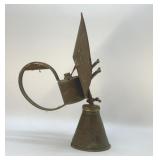 Primitive oil lamp 17''