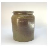 ES CRAVEN POTTERY CROCK 8''