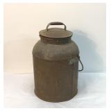 14' antique metal milk Can
