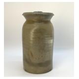 JD CRAVEN POTTERY CROCK WITH LID