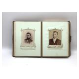 Antique photo book with old photos