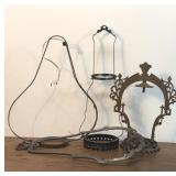 4 VTG oil lamp hanging brackets 24''