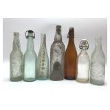 Antique Liquor Bottles 11''
