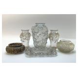 Antique Goofus Glass assortment (6)