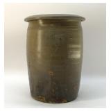 1827-1895 JD CRAVEN POTTERY CROCK 11''