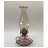 Vintage Purple Glass Finger lamp 11'