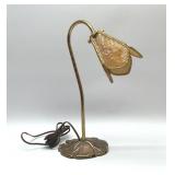 15' Art Nouveau Brass Lilly Lamp