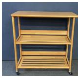Collapsible rolling utility cart