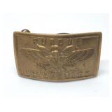 Purdue university belt buckle brass 3''