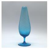 Mid-century Empoli glass pedestal base