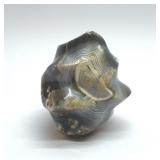 Polished banded Botswana agate crystal 5''