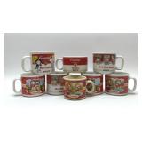 8 Campbell Soup kids soup mugs 3.5''
