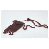 VTG glass beaded purse