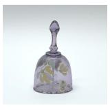 Fenton hand painted amethyst bell
