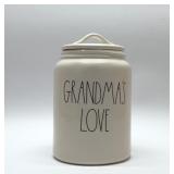 'Grandmas love'' cookie jar 8''