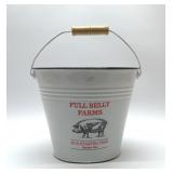 Full belly farms, enamelware bucket 9.5''