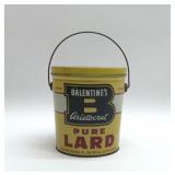 Balentine's Lard Tin 6''