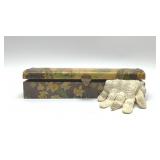 Antique glove box 12''