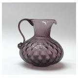 Fenton amethyst pebble pitcher 5.5''