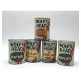 Wolf's Head oil cans