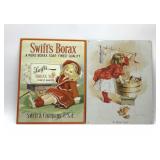 Swift's borax soap, metal signs