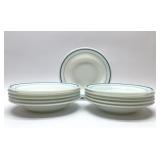 11 PYREX 'BLUE BAND'' BOWLS 9''