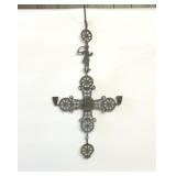 BYZANTINE style metal hanging candle holder