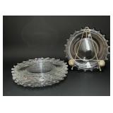 6 HEISEY LARIAT DESSERT PLATES 8''